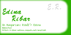 edina ribar business card